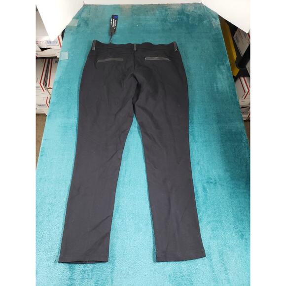 Parasuco Dress Pants Size Large Womens Black Stretch Mid Rise Straight Ankle NWT - Picture 10 of 11
